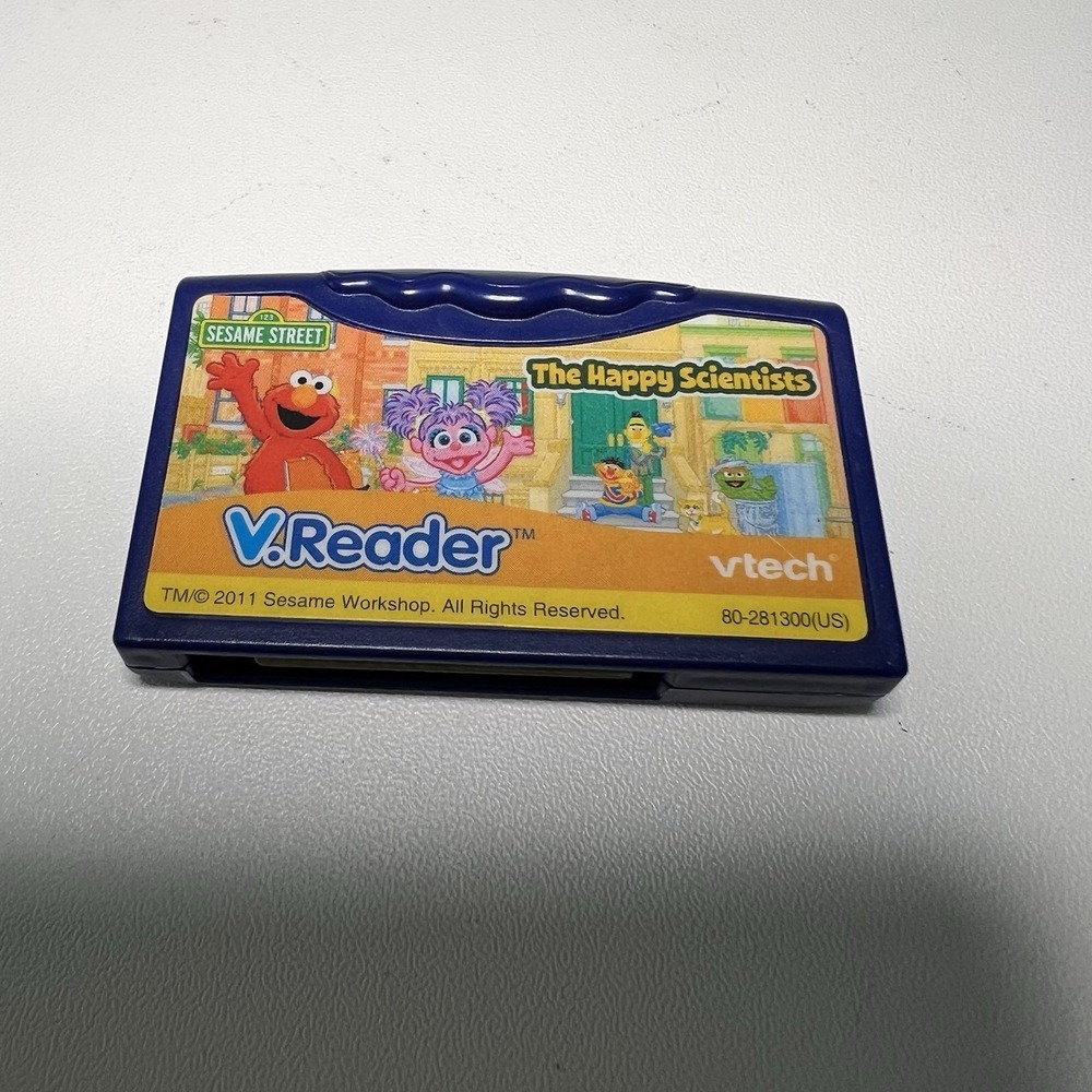 Lot Of 6-VTech V Reader Games-Elmo, Cars,‎ Dora, Madagascar Toy Story, Scooby
